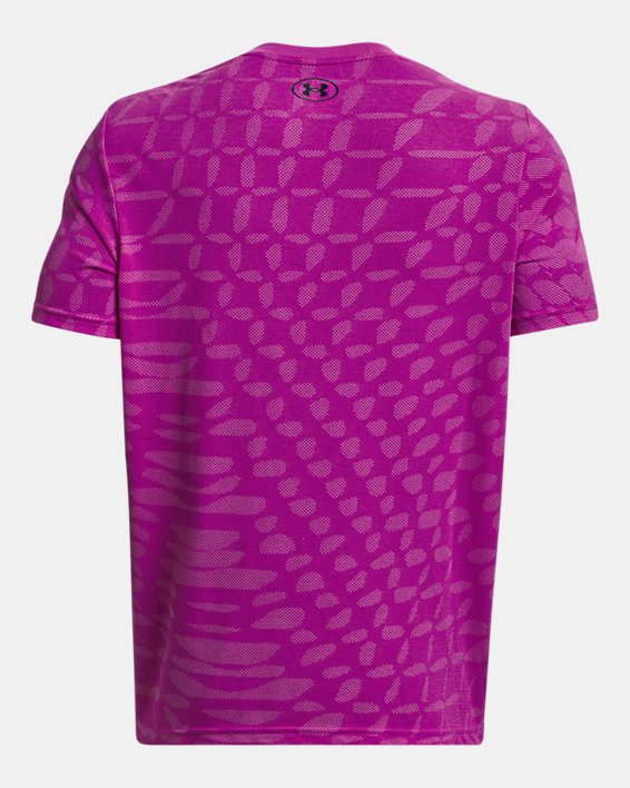 Camiseta de manga corta UA Seamless Ripple para hombre, Purple, pdpMainDesktop image number 5